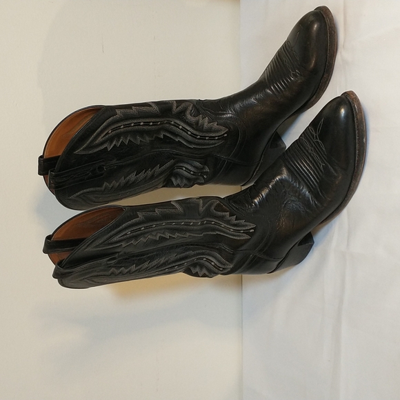 Lucchese Other - Lucchese Black Leather Western Boots